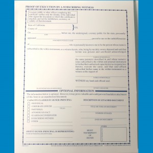 2015 Proof of Execution forms